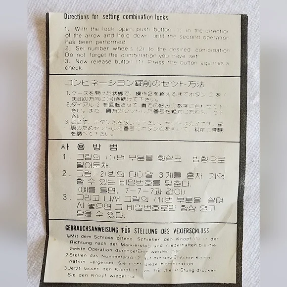 Vintage Genuine Leather Briefcase Attache Document Case - Picture 16 of 16